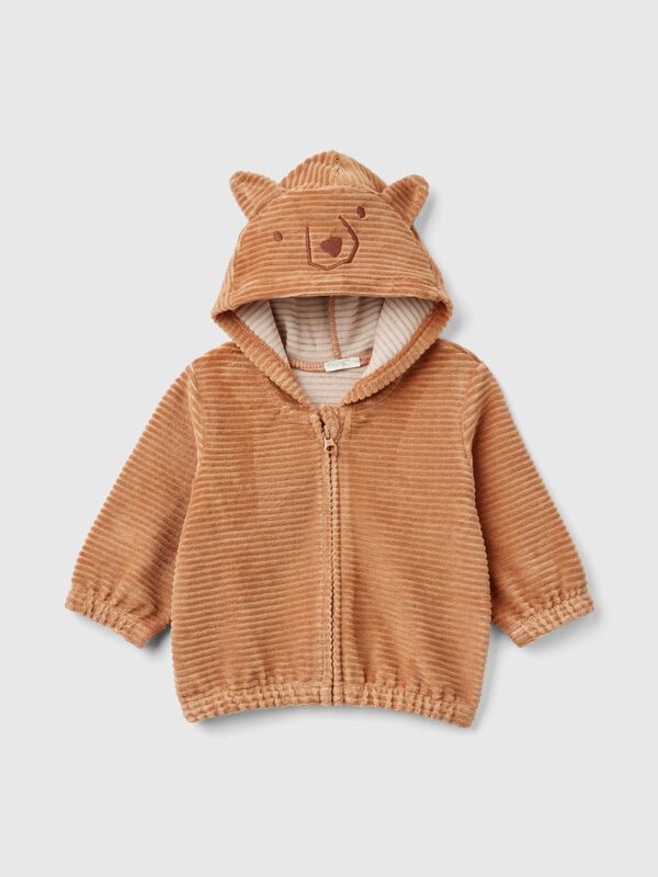Sudadera de chenilla con capucha Recién nacidos