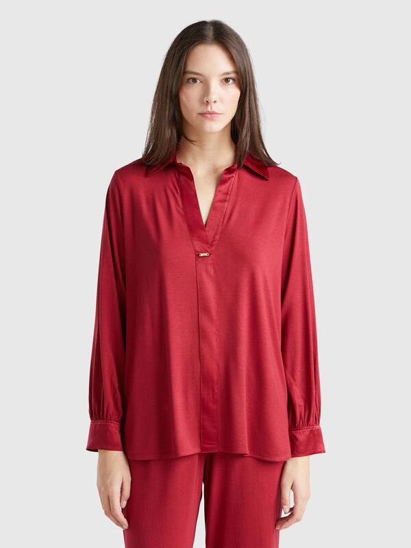 Camisa de Modal® y seda Mujer