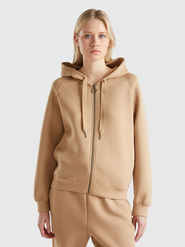 Sudadera fluida con capucha Mujer