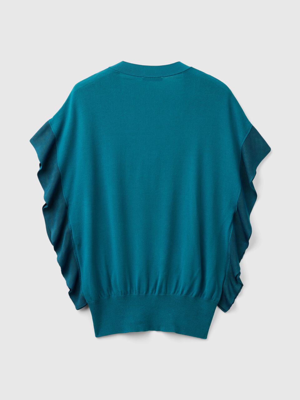 S/L V NECK SWEATER Mujer image number 2