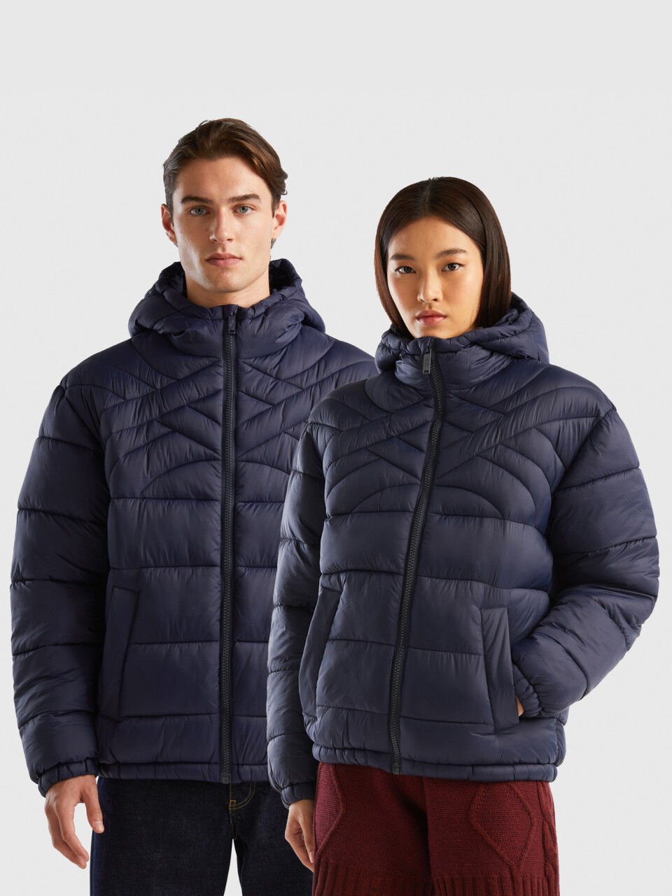 Plumiferos Acolchados Hombre Nueva Coleccion Benetton