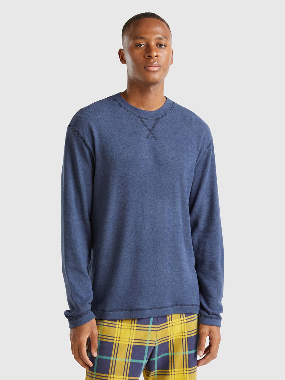 Camiseta de algodón cálido y elástico
