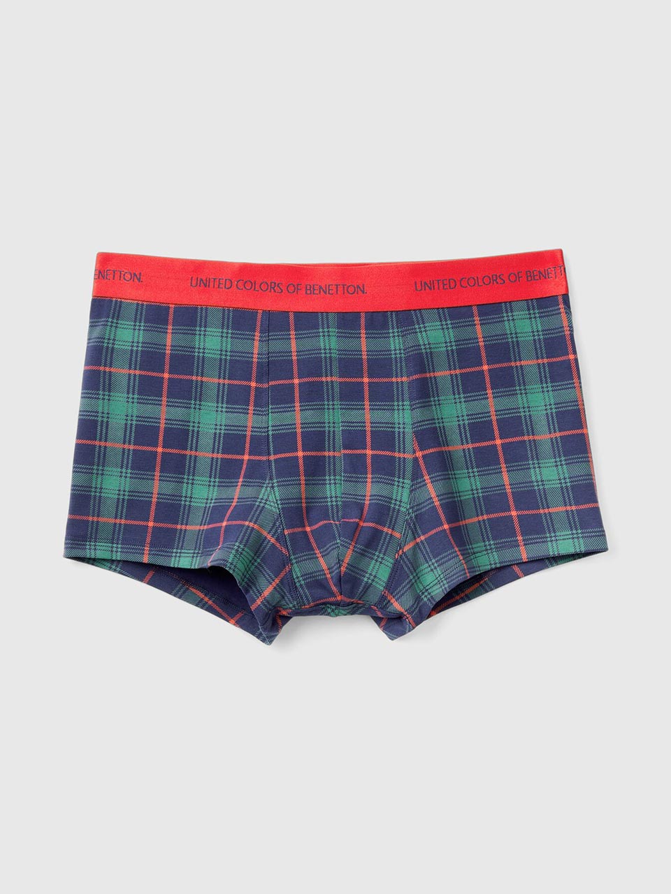 Boxers de tartán verde y azul